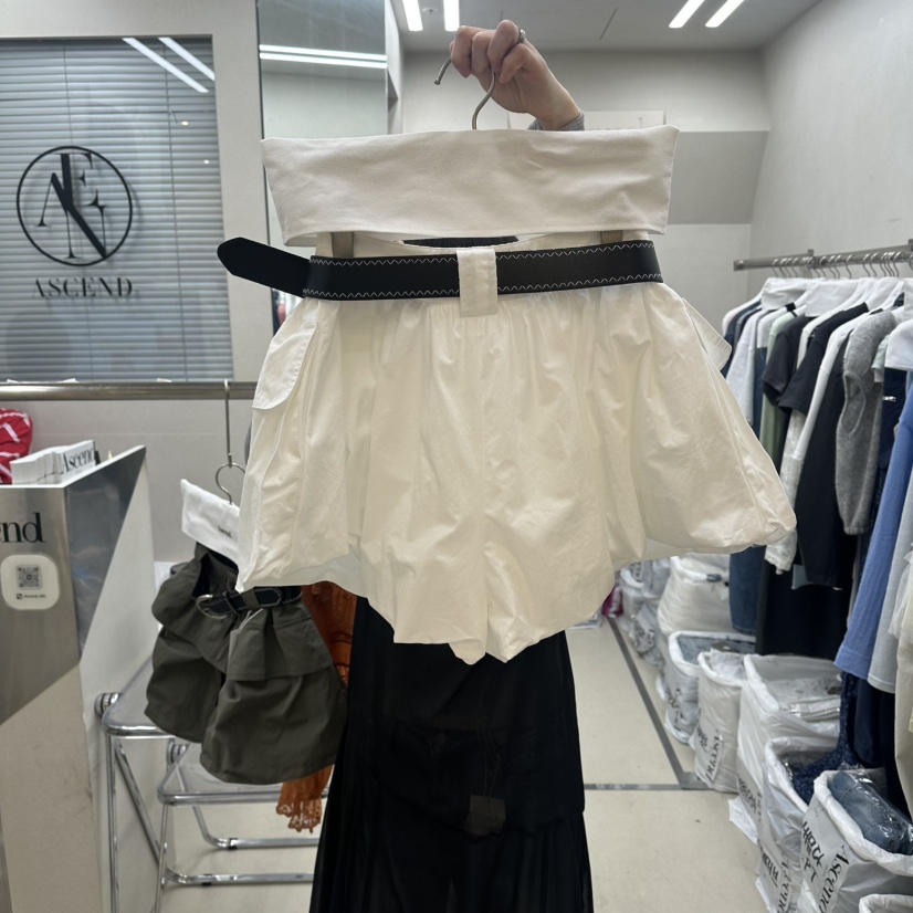 ASCEND韓國直郵女裝新品時尚26春夏熱賣人氣職業短褲含腰帶ASCEND短褲