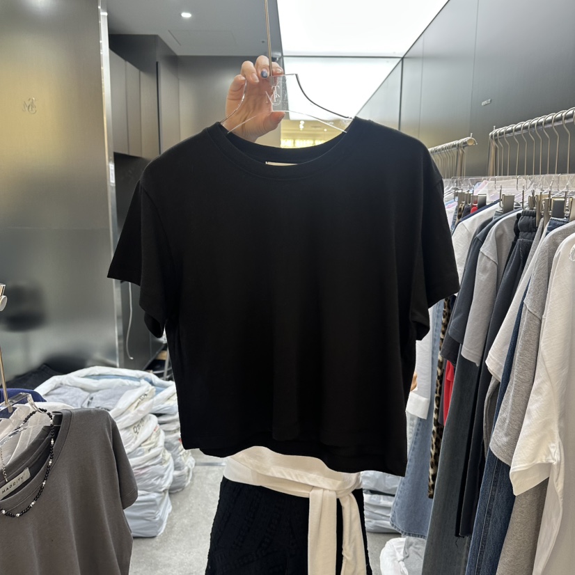 MADCITY/SAGAFURS韓國直郵女裝新品熱賣職業人氣26春夏T恤MADCITY/SAGAFURST恤圖色3黑色