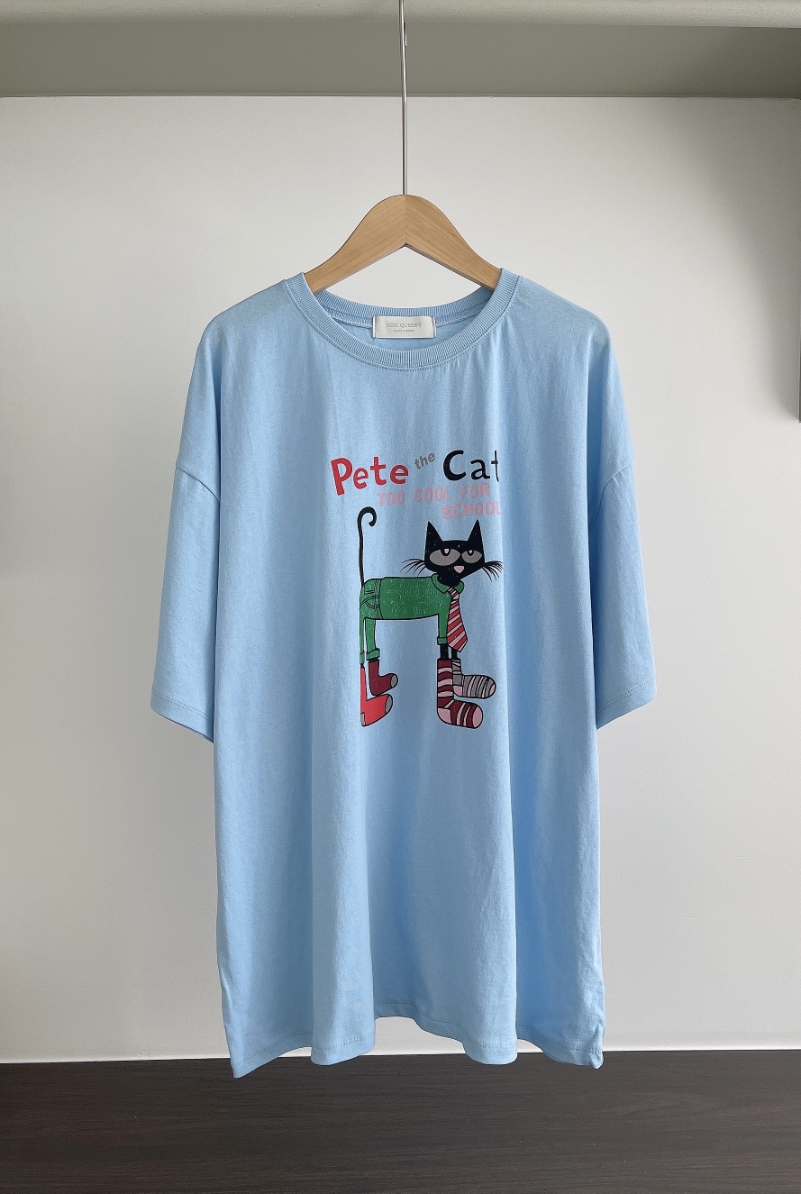 MINIQUEENS韓國東大門直郵女士新品熱賣時尚26春夏職業T恤MINIQUEENST恤圖色2