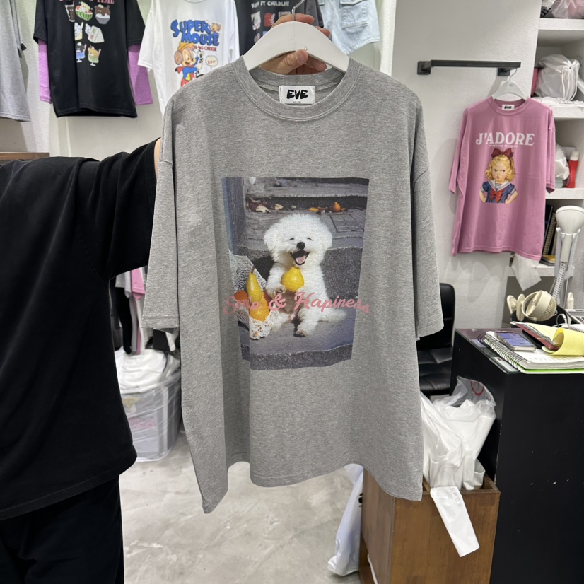 EVE韓國東大門直郵女士新品推薦職業熱賣人氣時尚26春夏T恤EVET恤圖色2