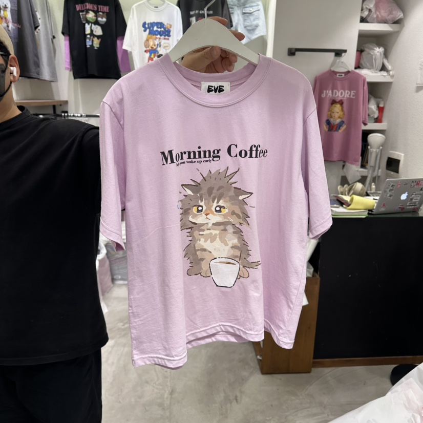 EVE韓國東大門直郵女裝新品26春夏推薦時尚熱賣休閑職業T恤EVET恤圖色2