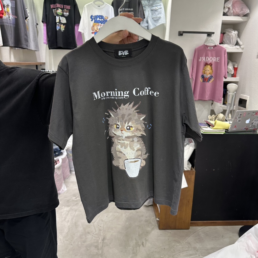 EVE韓國東大門直郵女裝新品26春夏推薦時尚熱賣休閑職業T恤EVET恤圖色3