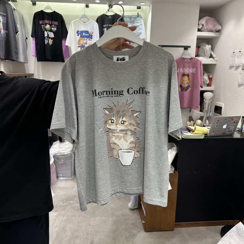 EVE韓國東大門直郵女裝新品26春夏推薦時尚熱賣休閑職業T恤EVET恤圖色4