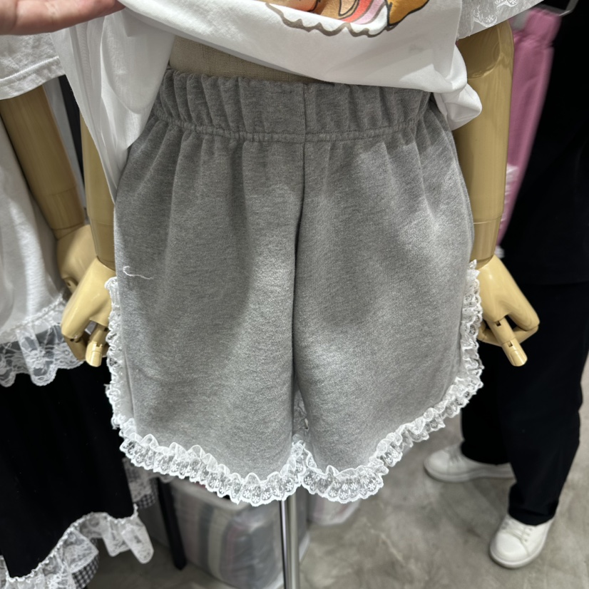 EVE韓國直郵女裝新品職業26春夏休閑時尚人氣熱賣短褲荷葉邊EVE短褲圖色1