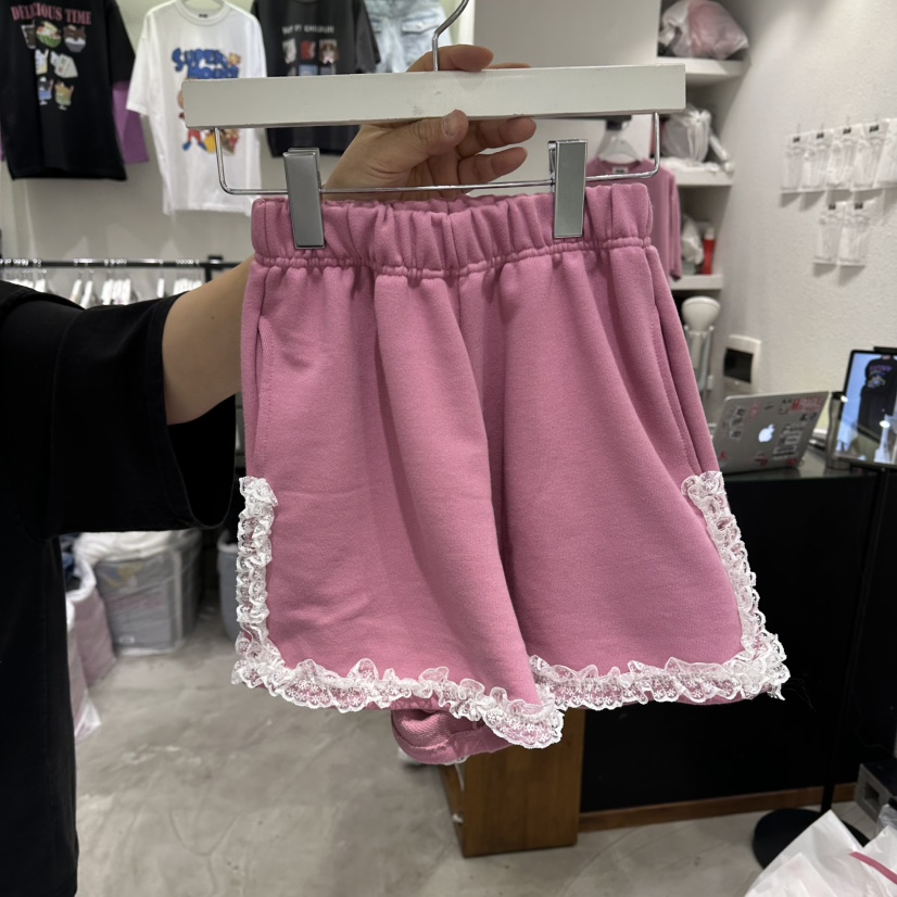 EVE韓國直郵女裝新品職業26春夏休閑時尚人氣熱賣短褲荷葉邊EVE短褲圖色2