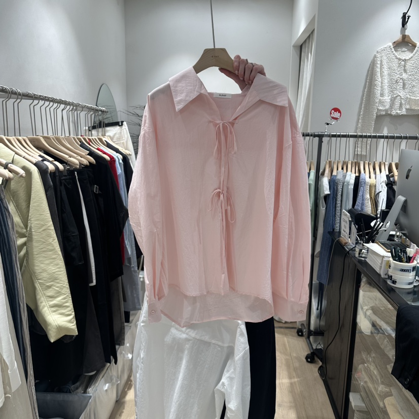 DDAY韓國東大門直郵女士新款推薦休閑26春夏時尚襯衫蕾絲衫DDAY襯衫/蕾絲衫圖色2