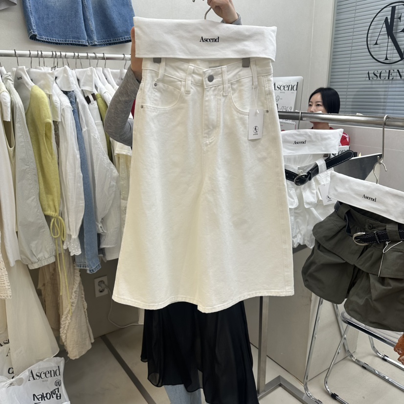ASCEND韓國直郵實拍女裝新款熱賣時尚休閑26春夏短褲不含腰帶ASCEND短褲圖色1