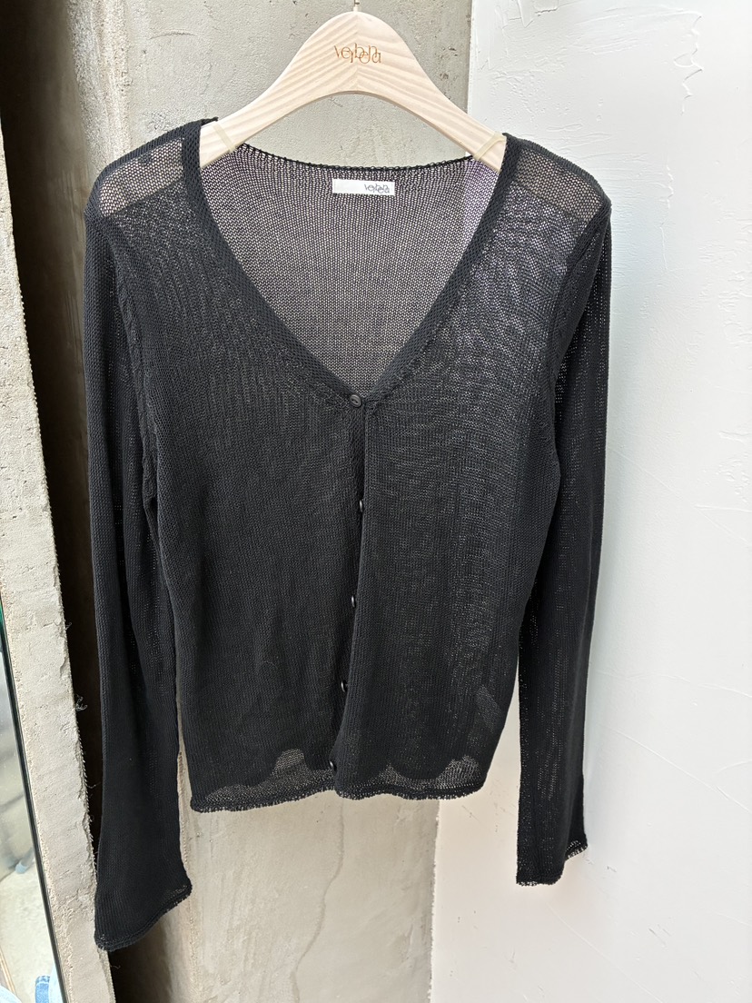 Verbena韓國直郵女裝新款人氣26春夏熱賣職業針織衫亞麻開衫Verbena針織衫圖色2