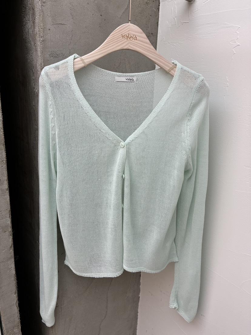 Verbena韓國直郵女裝新款人氣26春夏熱賣職業針織衫亞麻開衫Verbena針織衫圖色3