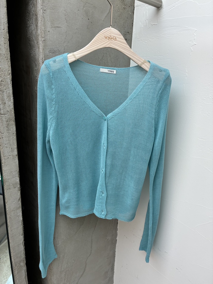 Verbena韓國直郵女裝新款人氣26春夏熱賣職業針織衫亞麻開衫Verbena針織衫圖色4