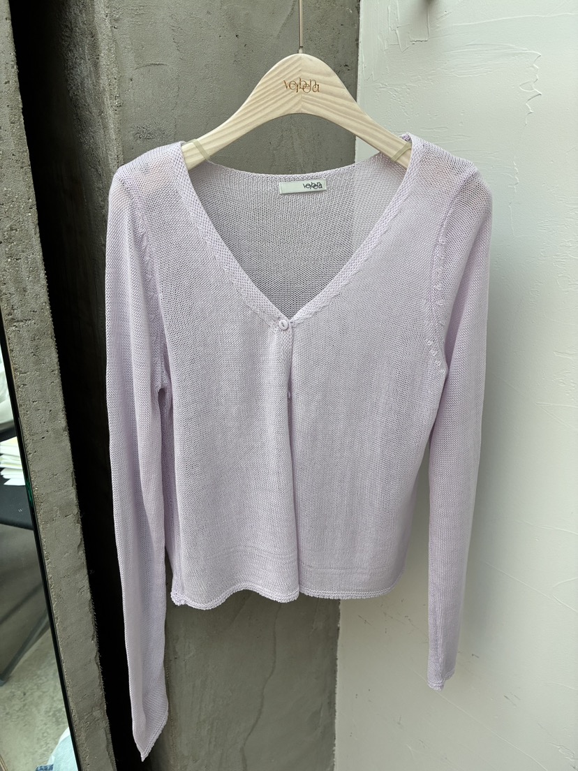 Verbena韓國直郵女裝新款人氣26春夏熱賣職業針織衫亞麻開衫Verbena針織衫圖色5