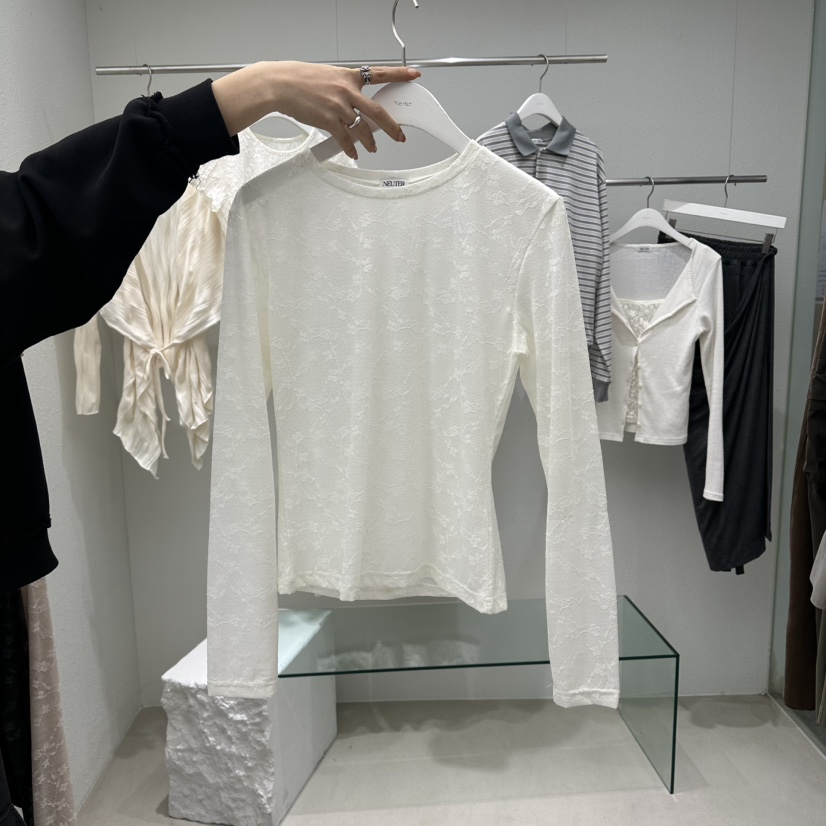 NEUTER韓國代購女裝新品人氣推薦26春夏休閑時尚熱賣長袖T恤NEUTER長袖T恤圖色1