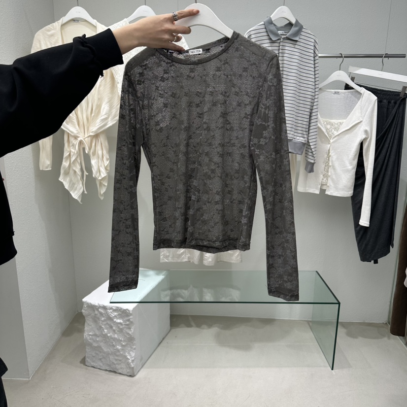 NEUTER韓國代購女裝新品人氣推薦26春夏休閑時尚熱賣長袖T恤NEUTER長袖T恤圖色3