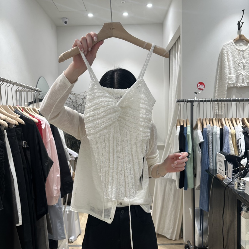 DDAY韓國東大門直郵女士新款時尚26春夏休閑熱賣吊帶背心DDAY吊帶/背心圖色1