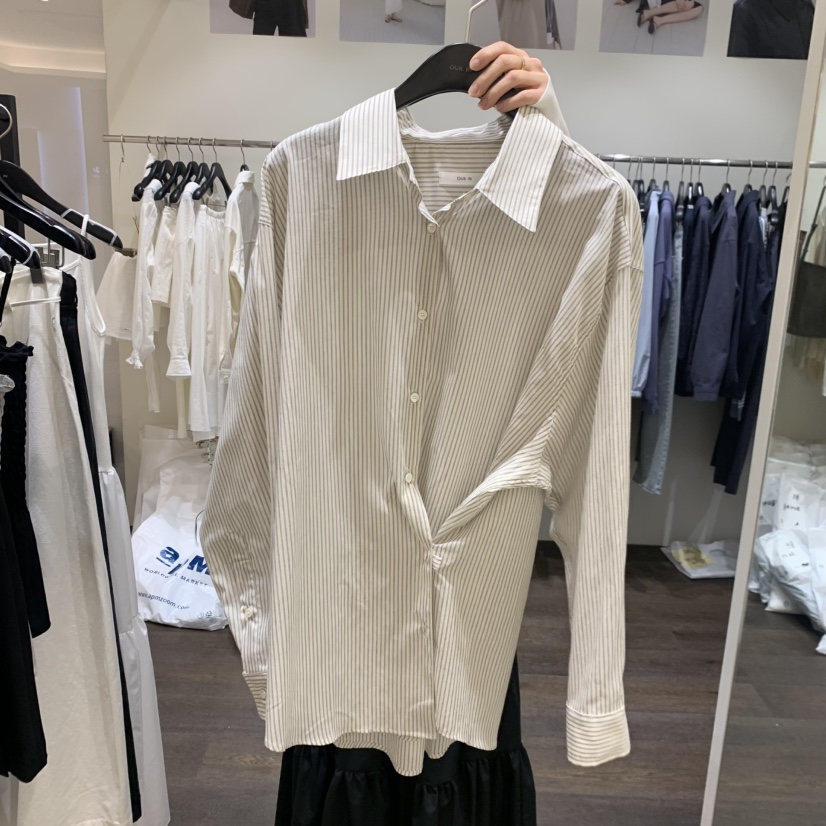 OURIN/THIS IS韓國代購女士新款職業推薦休閑襯衫蕾絲衫OURIN/THIS IS襯衫/蕾絲衫圖色1