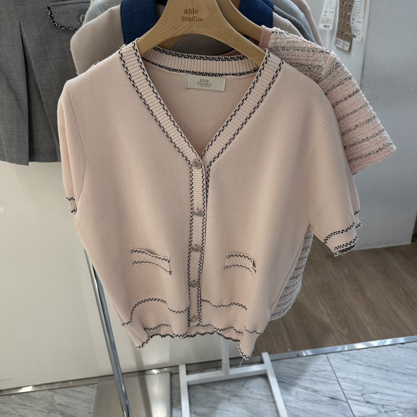 ABLESTUDIO韓國直郵女士新品時尚人氣職業休閑推薦針織衫ABLESTUDIO針織衫圖色2