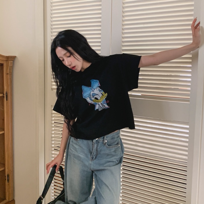 STICK WITH韓國東大門直郵女裝新款休閑時尚26春夏熱賣T恤STICK WITHT恤