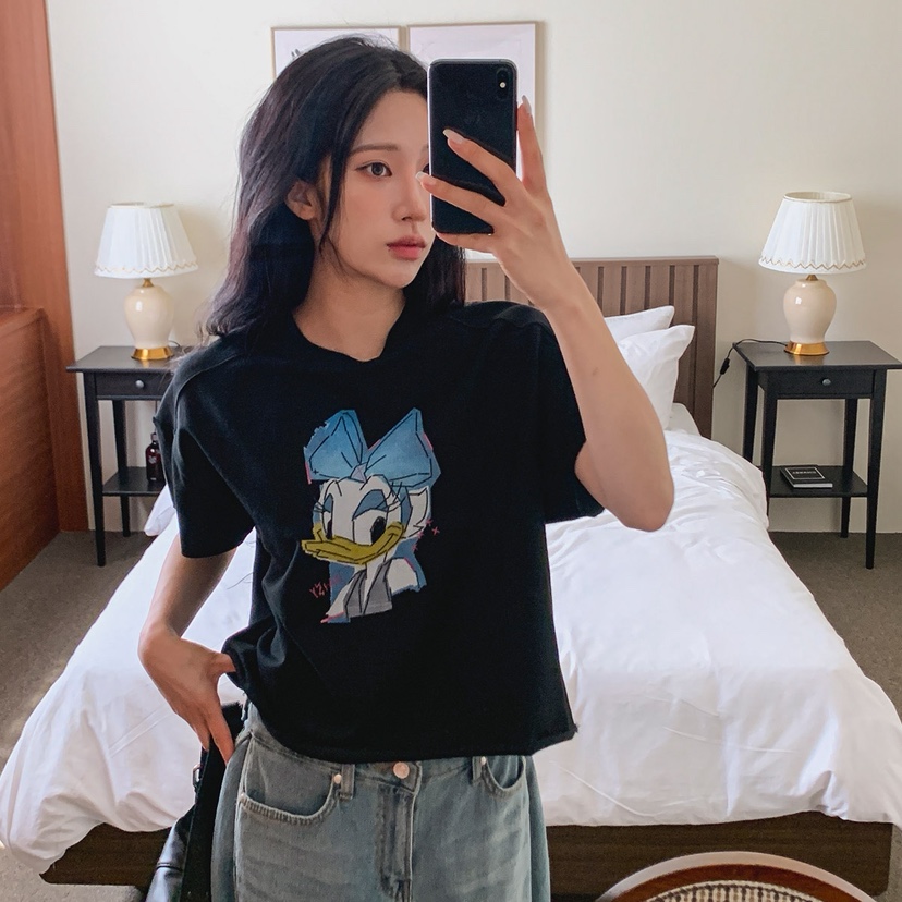 STICK WITH韓國東大門直郵女裝新款休閑時尚26春夏熱賣T恤STICK WITHT恤