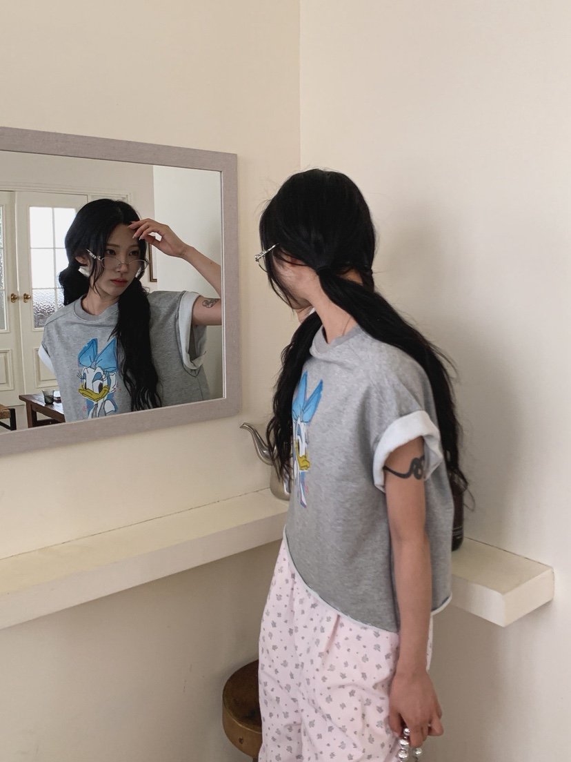 STICK WITH韓國東大門直郵女裝新款休閑時尚26春夏熱賣T恤STICK WITHT恤