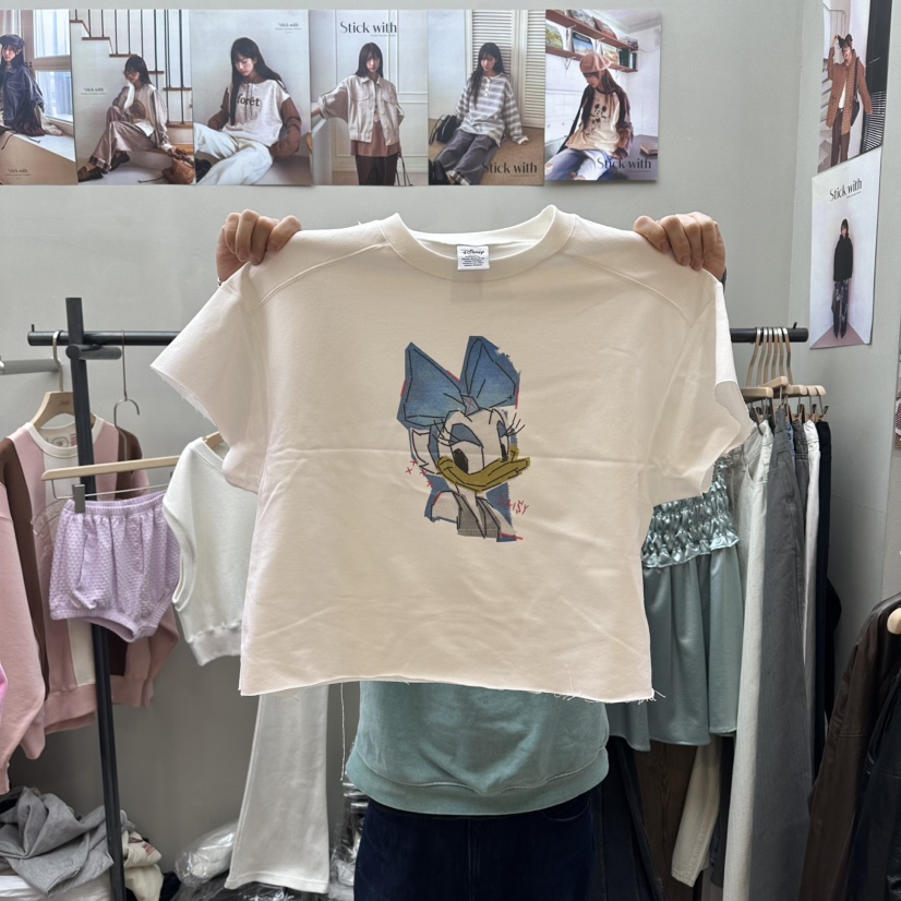 STICK WITH韓國東大門直郵女裝新款休閑時尚26春夏熱賣T恤STICK WITHT恤圖色1