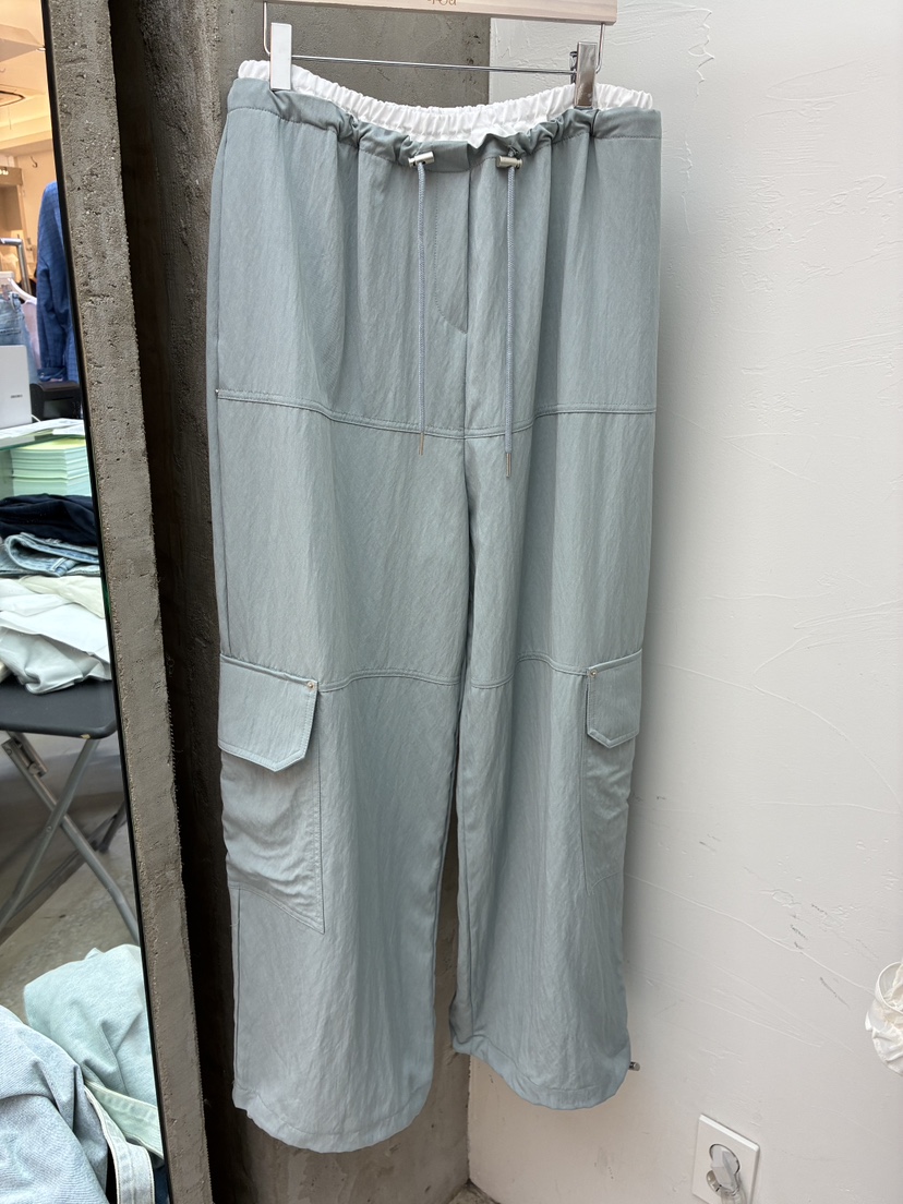 Verbena韓國代購女士新款時尚休閑推薦熱賣休閑褲工裝褲撞色Verbena休閑褲圖色2