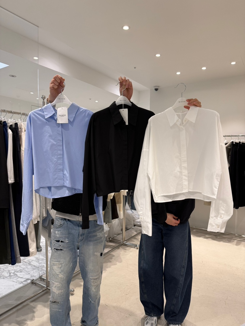 THE BRUNCH韓國東大門直郵女士新品推薦休閑襯衫蕾絲衫短款THE BRUNCH襯衫/蕾絲衫