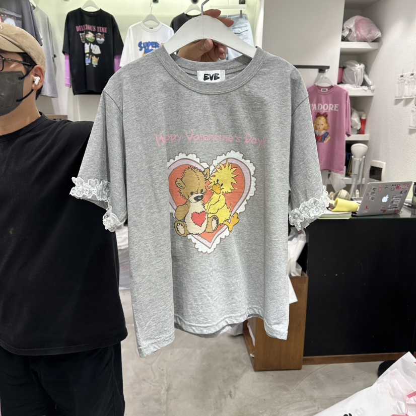 EVE韓國代購女士新款26春夏時尚職業熱賣人氣推薦休閑T恤EVET恤圖色3