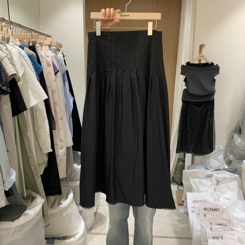 HOWFF韓國直郵實拍女士新款人氣休閑職業熱賣26春夏時尚長裙HOWFF長裙圖色2