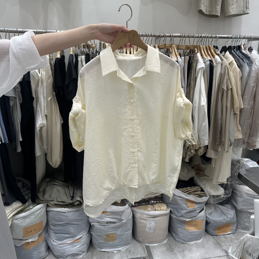 G.I-L韓國東大門代購女士新款休閑時尚熱賣26春夏襯衫蕾絲衫G.I-L襯衫/蕾絲衫圖色1