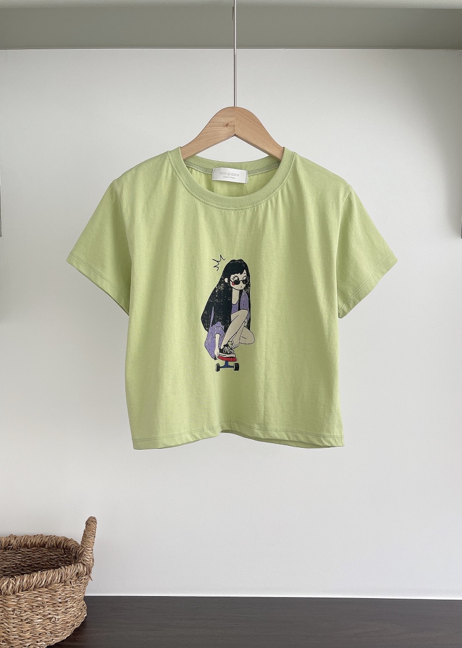 MINIQUEENS韓國東大門代購女士新款休閑時尚推薦人氣熱賣T恤MINIQUEENST恤圖色2