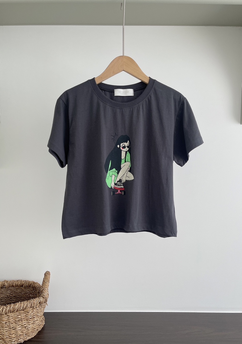 MINIQUEENS韓國東大門代購女士新款休閑時尚推薦人氣熱賣T恤MINIQUEENST恤圖色3