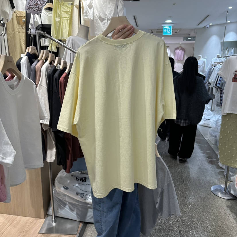 DELLING韓國直郵實拍女裝新款時尚熱賣休閑人氣職業26春夏T恤DELLINGT恤