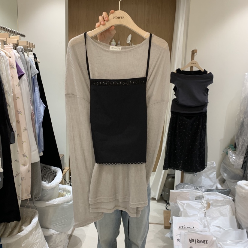 HOWFF韓國代購女士新品休閑職業26春夏熱賣吊帶背心不含內搭HOWFF吊帶/背心圖色2