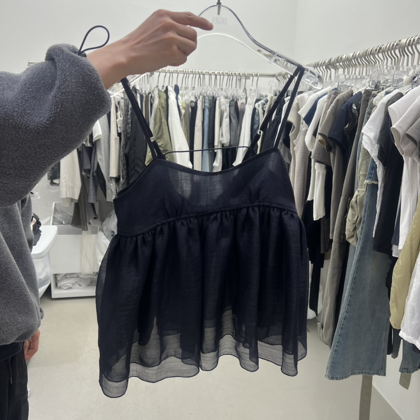 PADO韓國直郵實拍女裝新品推薦時尚休閑吊帶背心不含內搭PADO吊帶/背心圖色2