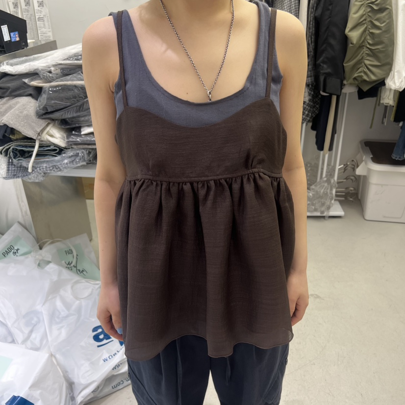 PADO韓國直郵實拍女裝新品推薦時尚休閑吊帶背心不含內搭PADO吊帶/背心圖色3