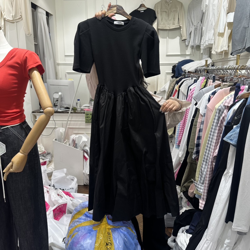 J.RITZY韓國東大門直郵女士新款熱賣人氣休閑連衣裙褶皺J.RITZY連衣裙圖色2