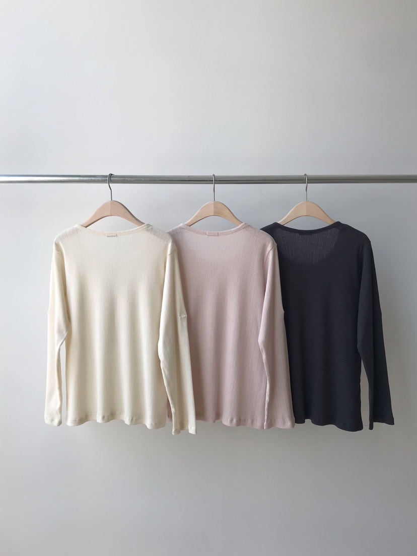 TAFFETA/MURET韓國東大門直郵女裝新款熱賣26春夏長袖T恤紐扣TAFFETA/MURET長袖T恤