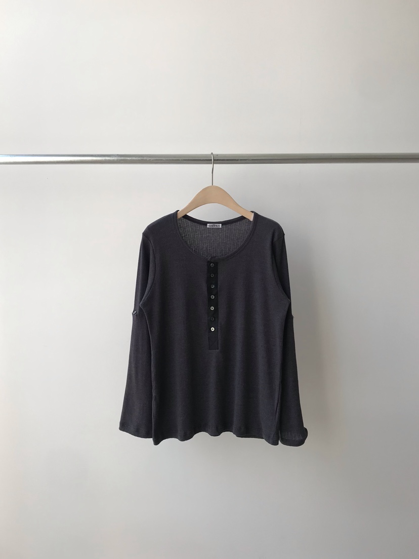 TAFFETA/MURET韓國東大門直郵女裝新款熱賣26春夏長袖T恤紐扣TAFFETA/MURET長袖T恤圖色3