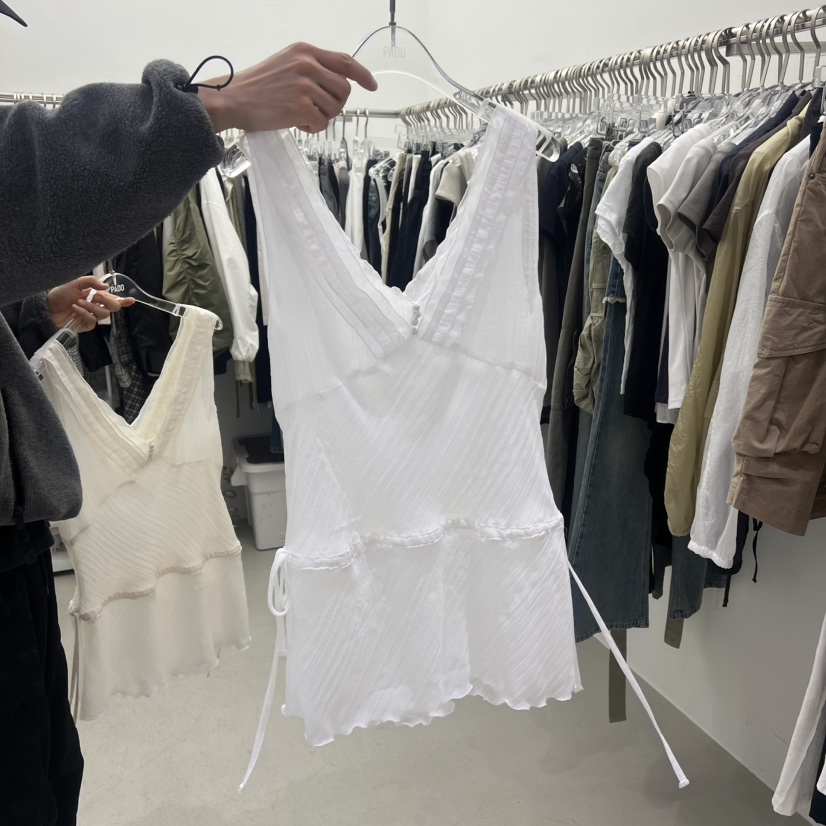 PADO韓國代購女裝新款熱賣職業人氣26春夏時尚推薦吊帶背心PADO吊帶/背心圖色1