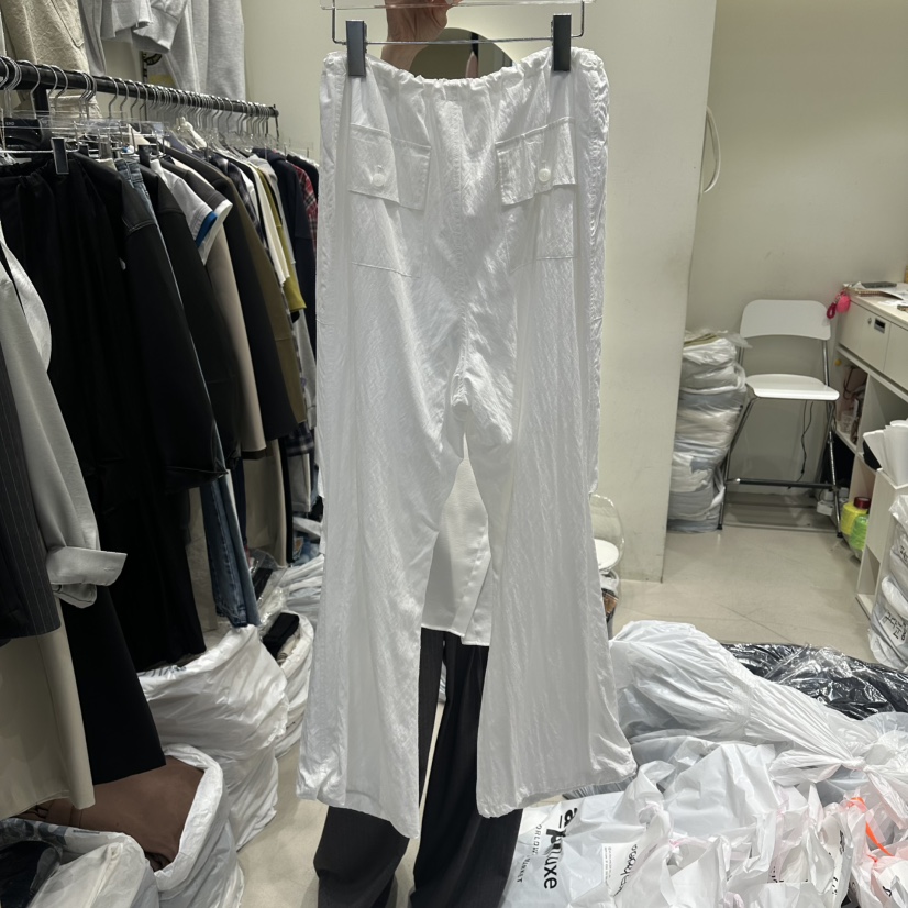 AT THE END韓國東大門代購女士新款職業休閑休閑褲尼龍AT THE END休閑褲