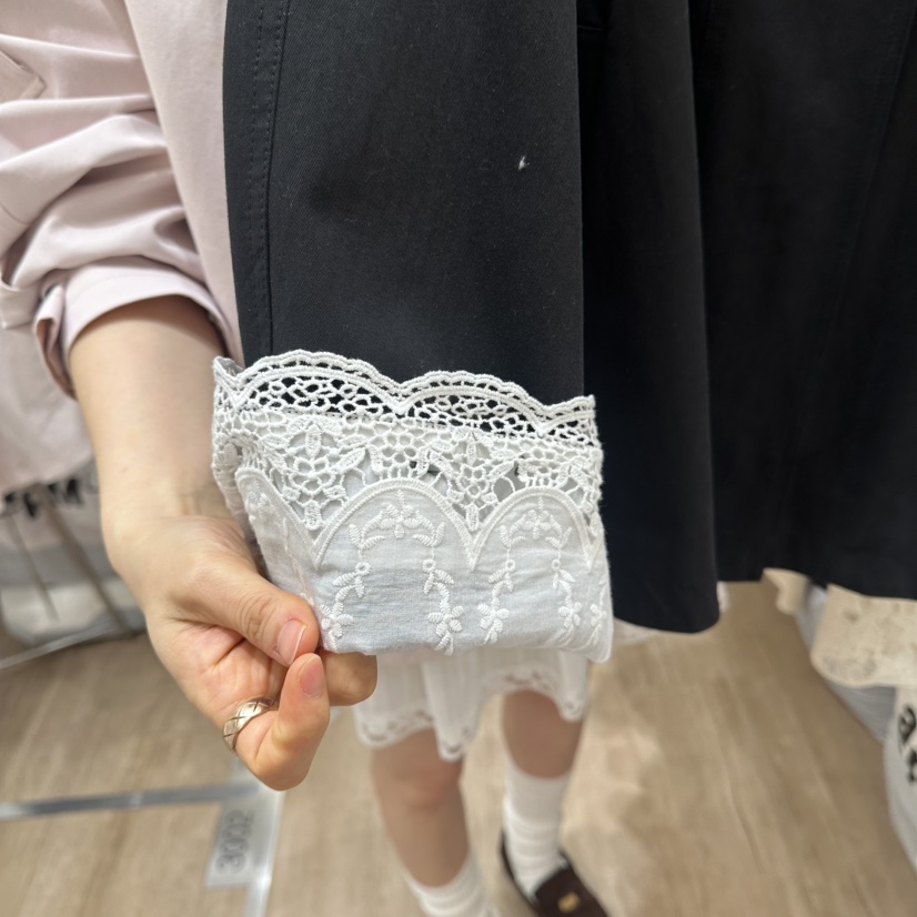 HANSUNGHYUN韓國直郵女士新款時尚休閑推薦人氣職業夾克蕾絲HANSUNGHYUN夾克