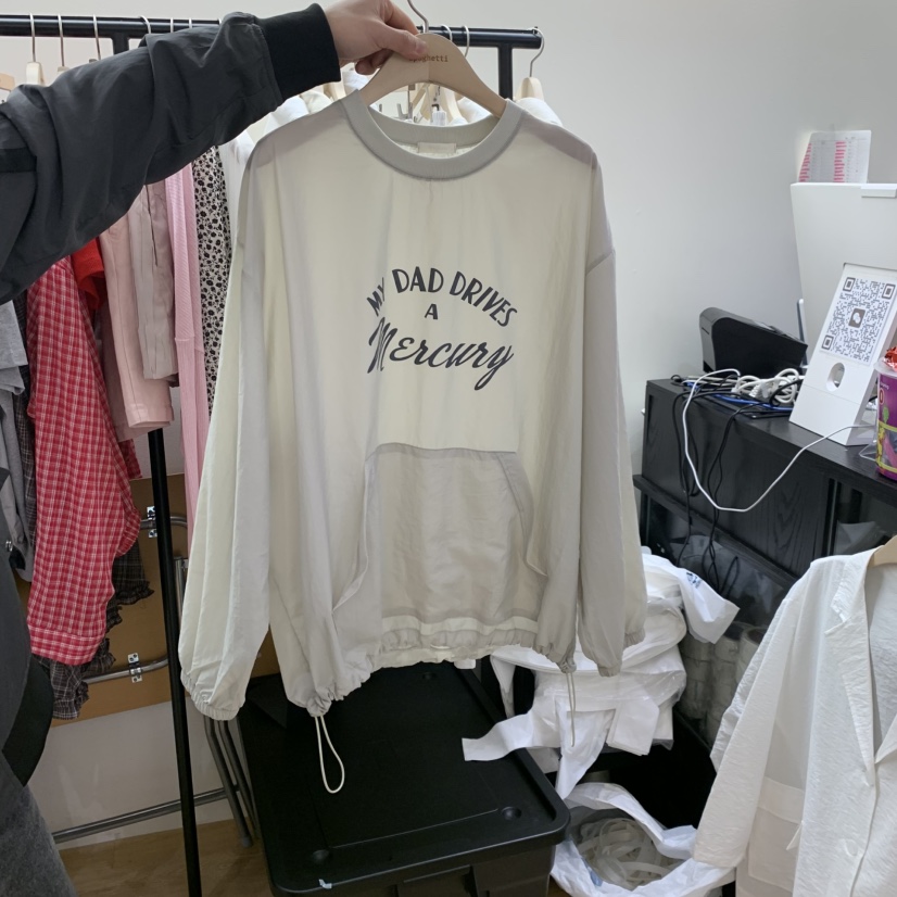 SPAGHETTI韓國直郵女士新款時尚職業休閑熱賣推薦衛衣尼龍spaghetti衛衣圖色2