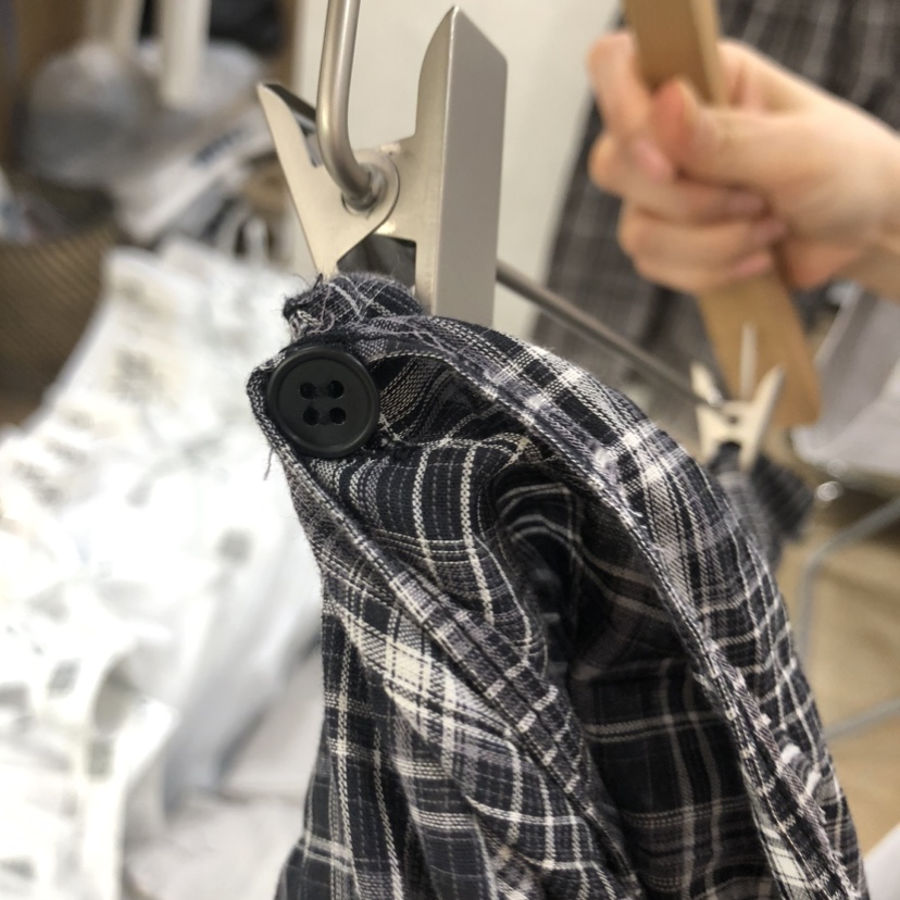 VILLABUTTON韓國代購女士新款時尚26春夏推薦套裝格子圍巾VILLABUTTON套裝