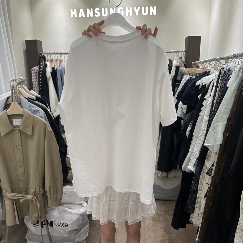 HANSUNGHYUN韓國直郵女裝新款人氣職業26春夏熱賣T恤純棉HANSUNGHYUNT恤