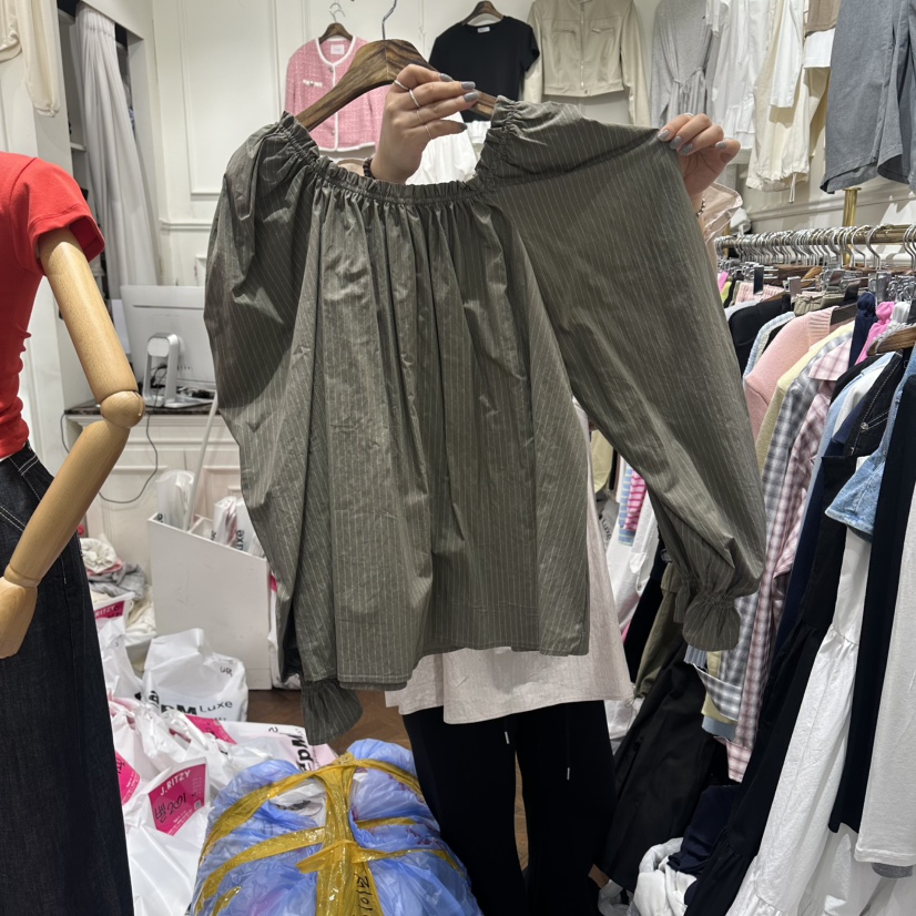 J.RITZY韓國直郵實拍女士新款26春夏推薦人氣襯衫蕾絲衫J.RITZY襯衫/蕾絲衫