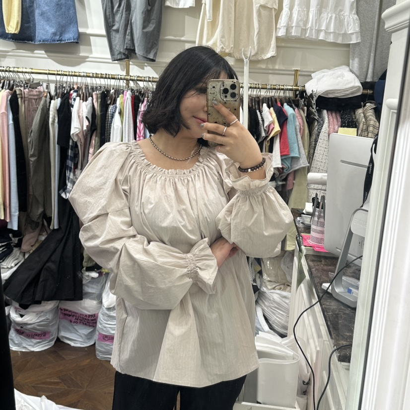 J.RITZY韓國直郵實拍女士新款26春夏推薦人氣襯衫蕾絲衫J.RITZY襯衫/蕾絲衫圖色1