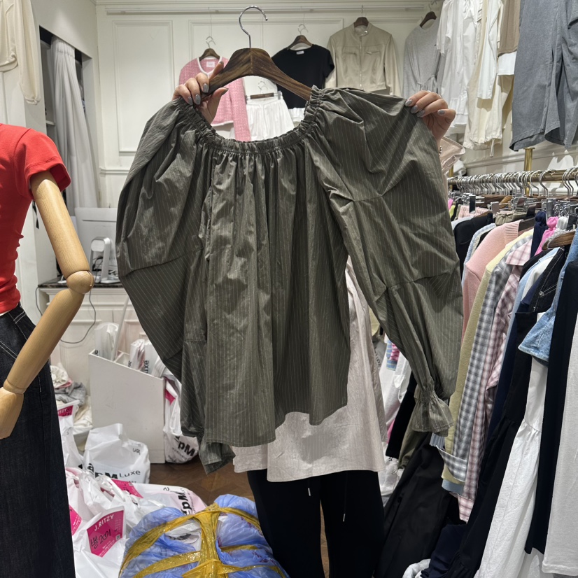 J.RITZY韓國直郵實拍女士新款26春夏推薦人氣襯衫蕾絲衫J.RITZY襯衫/蕾絲衫圖色2