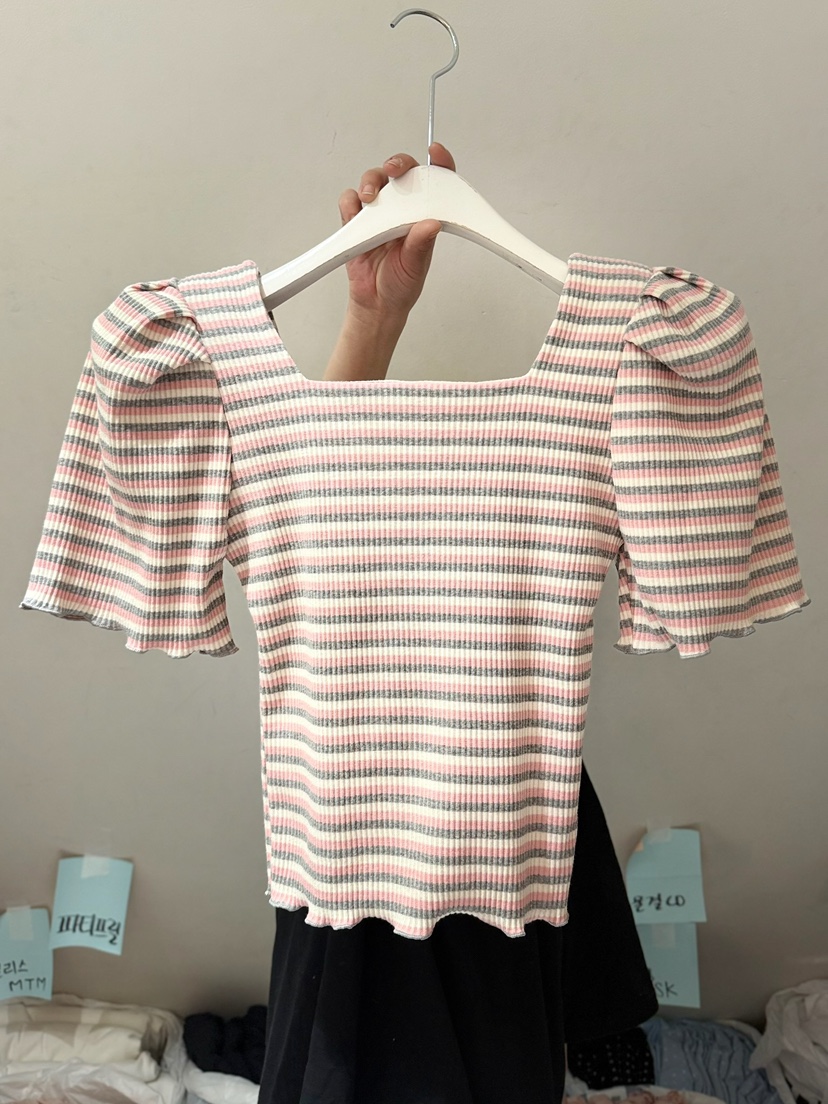 BELITA-L韓國代購女裝新款時尚熱賣26春夏推薦職業T恤條紋BELITA-LT恤