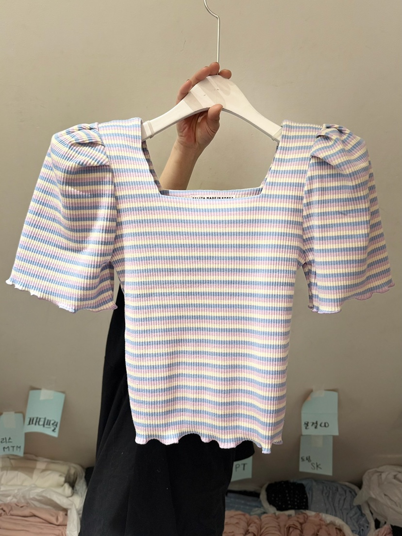 BELITA-L韓國代購女裝新款時尚熱賣26春夏推薦職業T恤條紋BELITA-LT恤圖色3