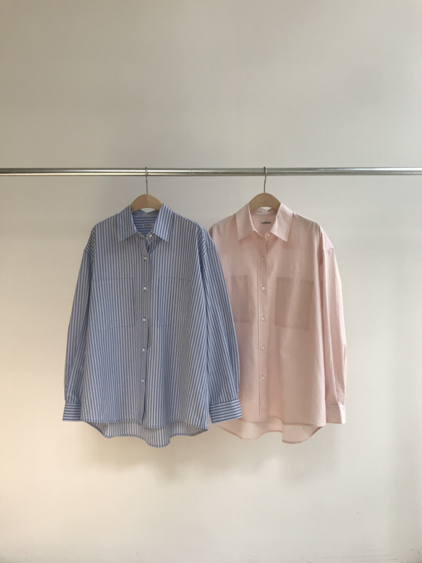 TAFFETA/MURET韓國東大門代購女裝新款時尚襯衫蕾絲衫條紋TAFFETA/MURET襯衫/蕾絲衫